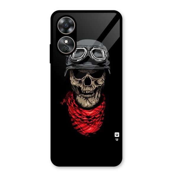 Ghost Swag Glass Back Case for Oppo A17