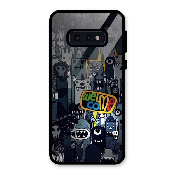 Ghost Welcome Glass Back Case for Galaxy S10e