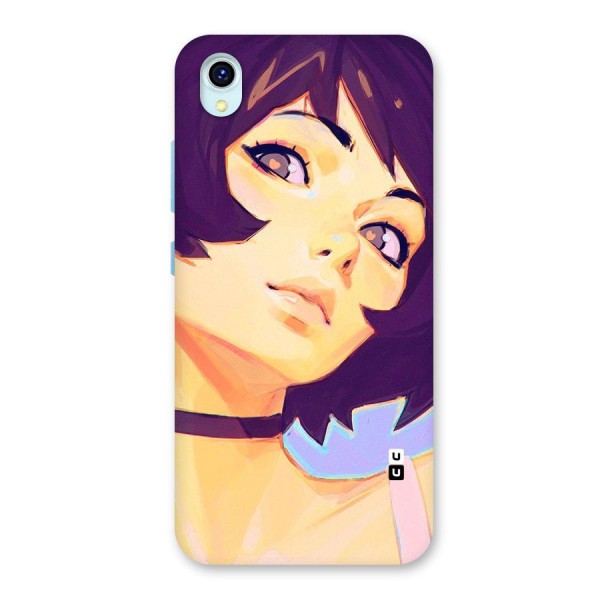 Girl Face Art Back Case for Vivo Y1s