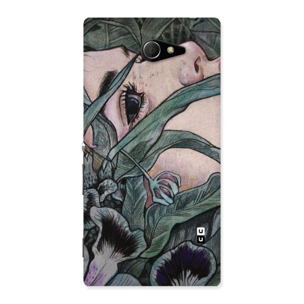 Girl Grass Art Back Case for Sony Xperia M2