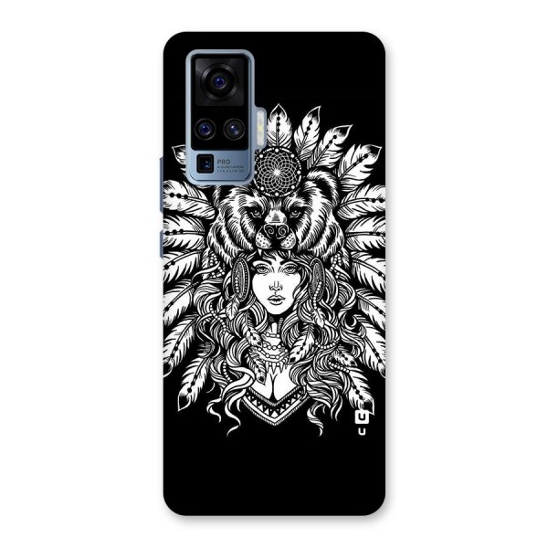 Girl Pattern Art Back Case for Vivo X50 Pro