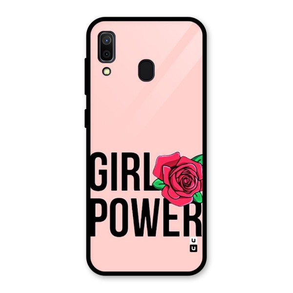 Girl Power Glass Back Case for Galaxy A30