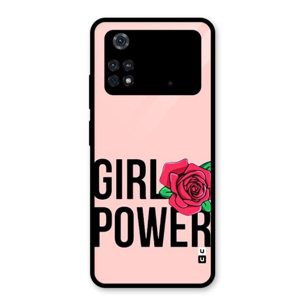 Girl Power Glass Back Case for Poco M4 Pro 4G