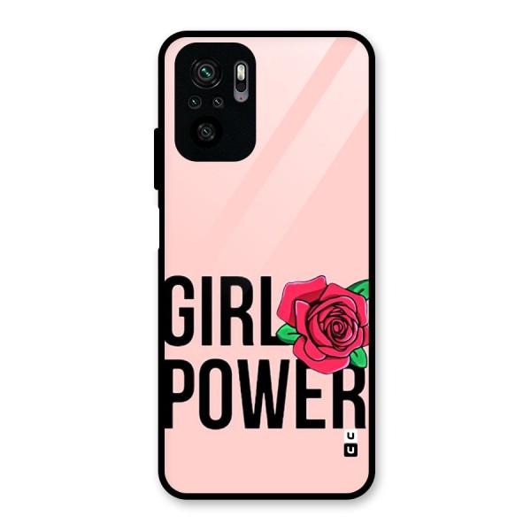 Girl Power Glass Back Case for Redmi Note 11 SE