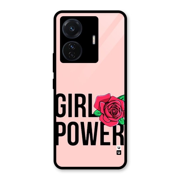 Girl Power Glass Back Case for Vivo T1 Pro