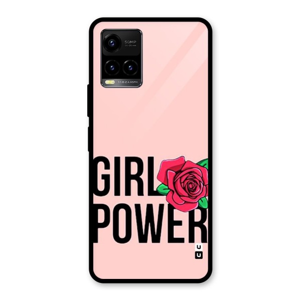 Girl Power Glass Back Case for Vivo Y21 2021