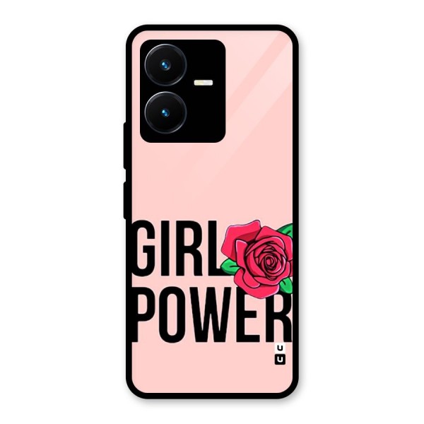 Girl Power Glass Back Case for Vivo Y22