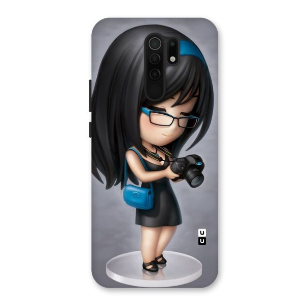 Girl With Camera Back Case for Poco M2