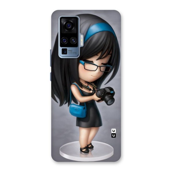 Girl With Camera Back Case for Vivo X50 Pro