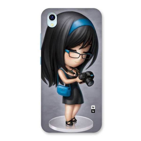 Girl With Camera Back Case for Vivo Y1s