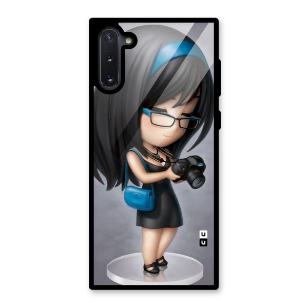 Girl With Camera Glass Back Case for Galaxy Note 10