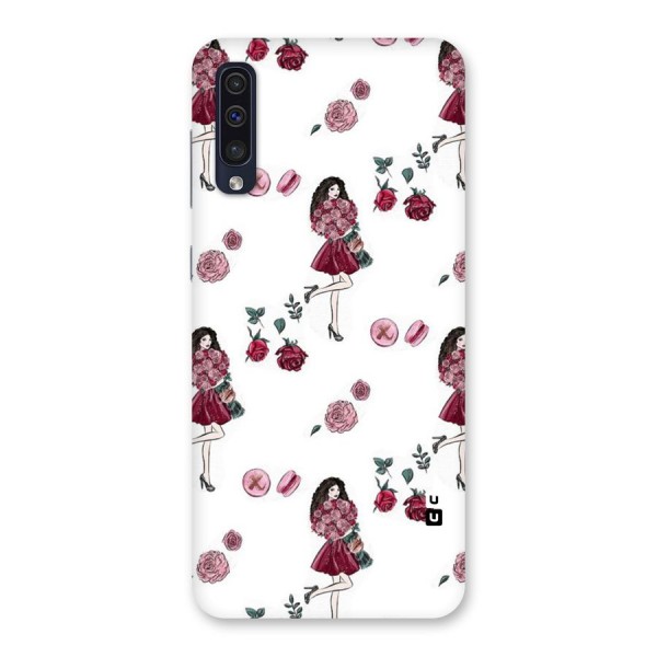 Girl With Flowers Back Case for Galaxy A50s