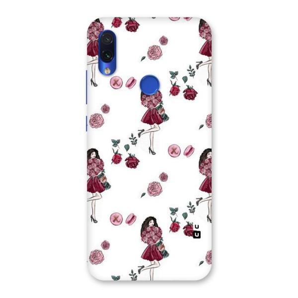 Girl With Flowers Back Case for Redmi Note 7