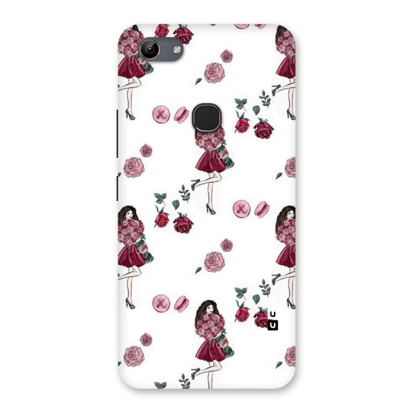 Girl With Flowers Back Case for Vivo Y81