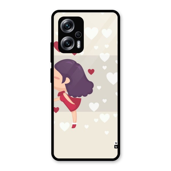 Girl in Love Glass Back Case for Redmi K50i