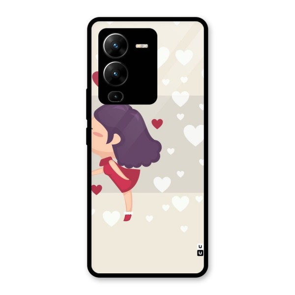 Girl in Love Glass Back Case for Vivo V25 Pro