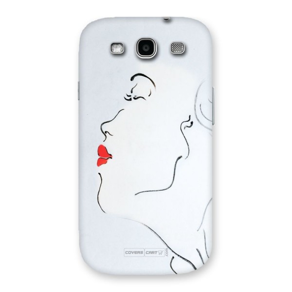 Girl in Red Lipstick Back Case for Galaxy S3 Neo