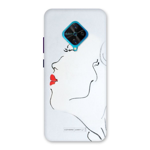 Girl in Red Lipstick Back Case for Vivo S1 Pro