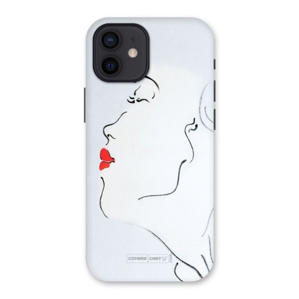 Girl in Red Lipstick Back Case for iPhone 12