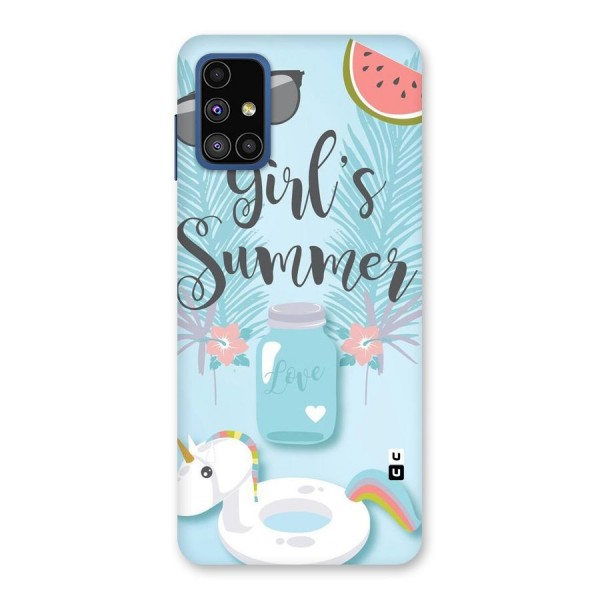 Girls Summer Back Case for Galaxy M51