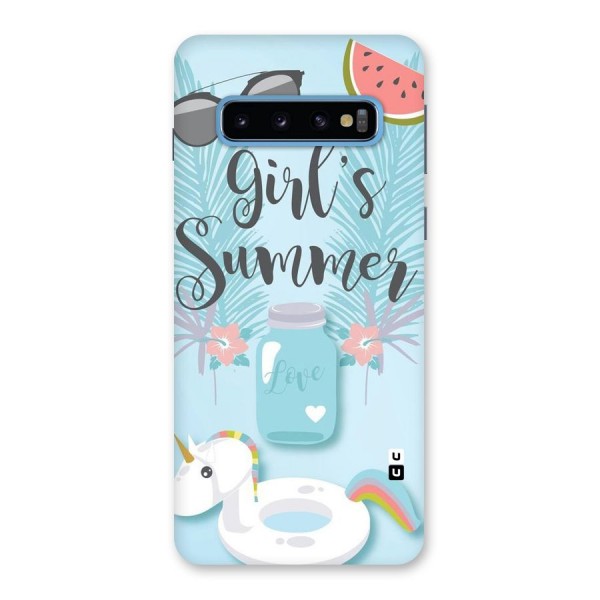 Girls Summer Back Case for Galaxy S10