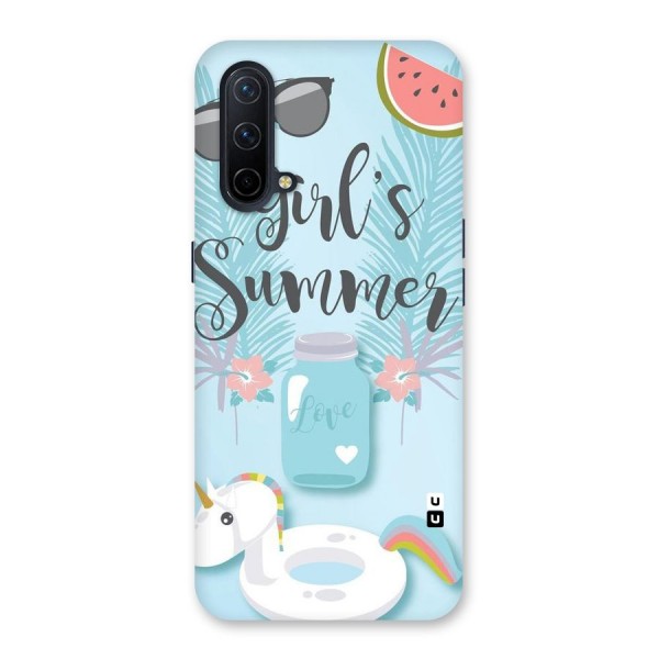 Girls Summer Back Case for OnePlus Nord CE 5G