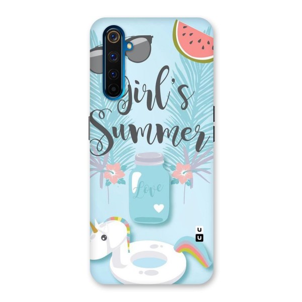 Girls Summer Back Case for Realme 6 Pro