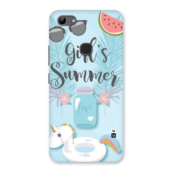 Girls Summer Back Case for Vivo Y81