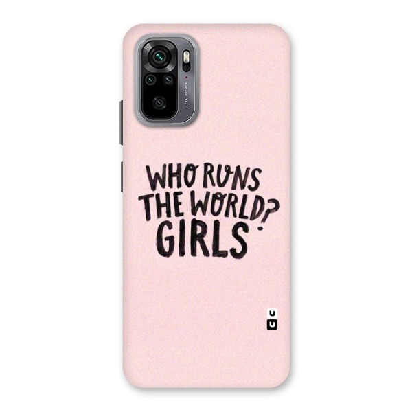 Girls World Back Case for Redmi Note 10