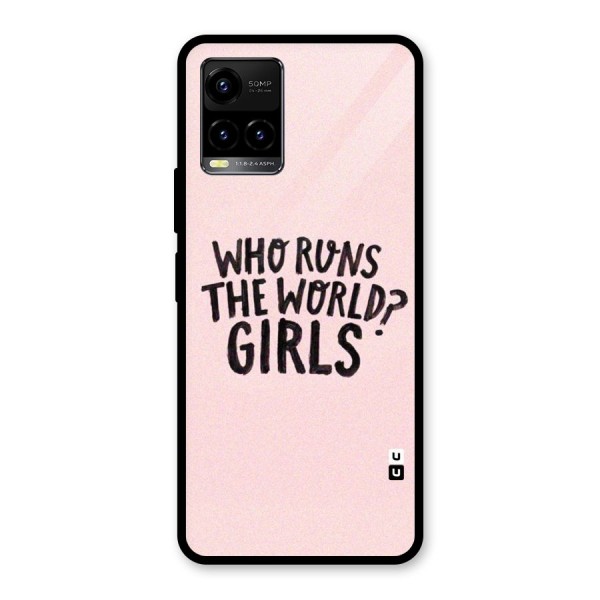 Girls World Glass Back Case for Vivo Y21 2021