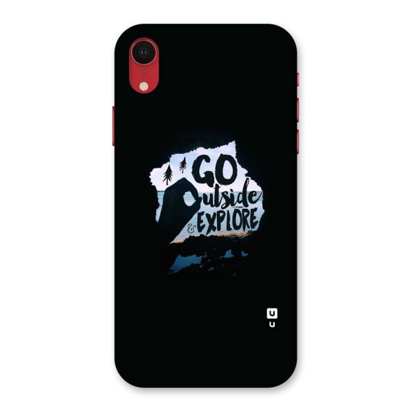 Go Outside Back Case for iPhone XR