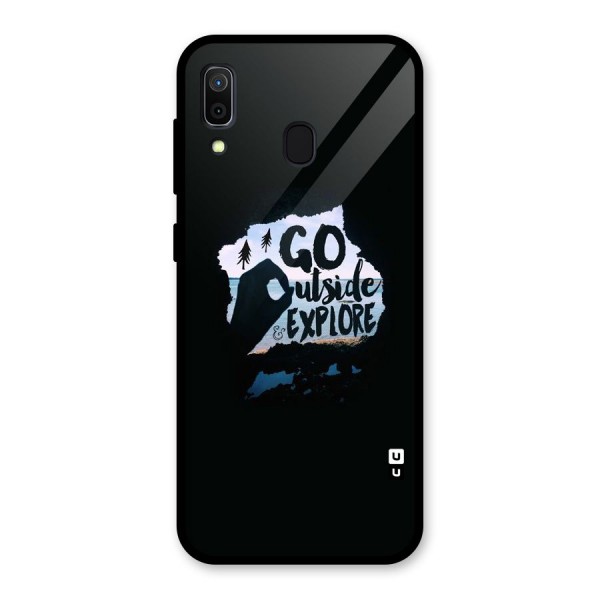 Go Outside Glass Back Case for Galaxy A30