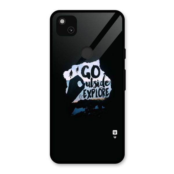 Go Outside Glass Back Case for Google Pixel 4a