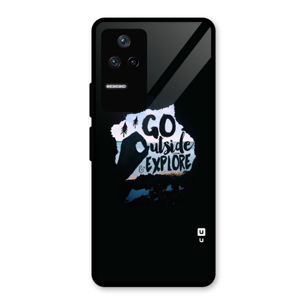 Go Outside Glass Back Case for Poco F4 5G