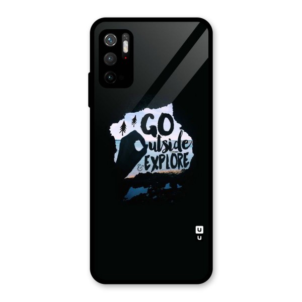 Go Outside Glass Back Case for Poco M3 Pro 5G