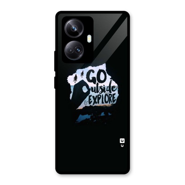 Go Outside Glass Back Case for Realme 10 Pro Plus