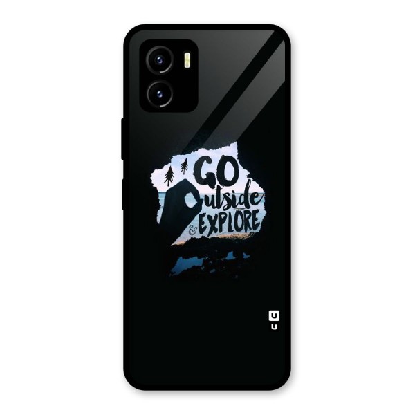 Go Outside Glass Back Case for Vivo Y15s