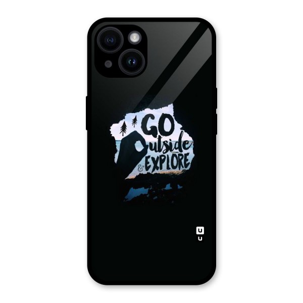 Go Outside Glass Back Case for iPhone 14