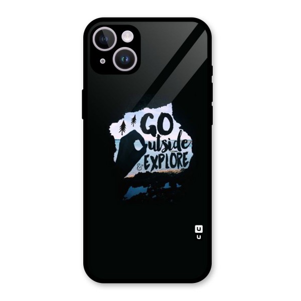 Go Outside Glass Back Case for iPhone 14 Plus