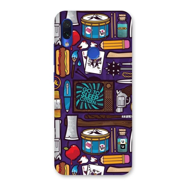 Go To Sleep Back Case for Redmi Note 7