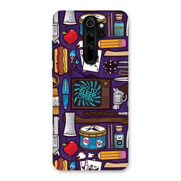 Go To Sleep Back Case for Redmi Note 8 Pro