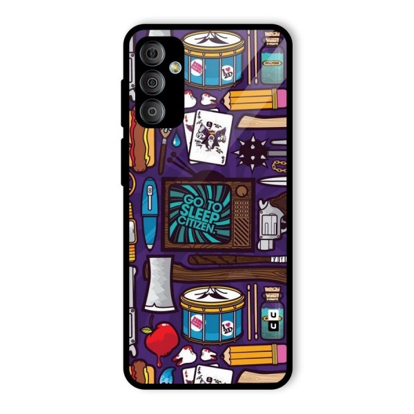 Go To Sleep Glass Back Case for Galaxy F23