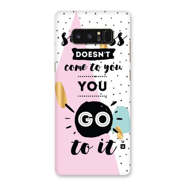 Go To Success Back Case for Galaxy Note 8