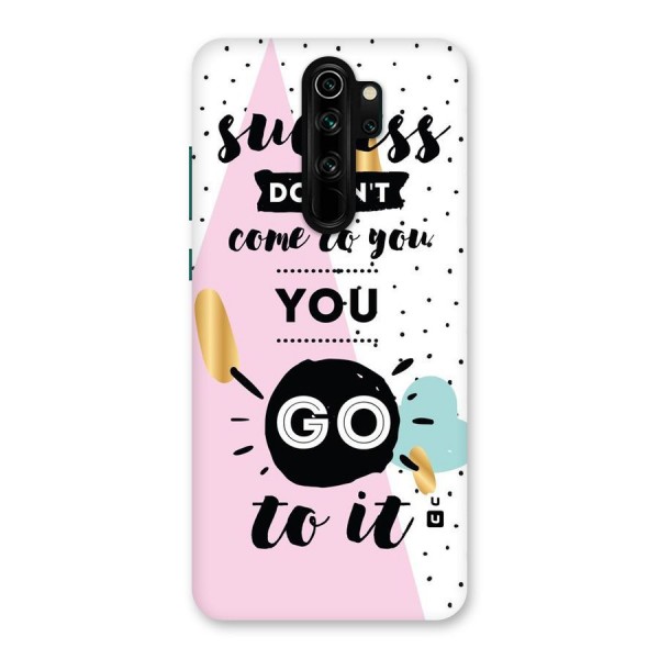 Go To Success Back Case for Redmi Note 8 Pro