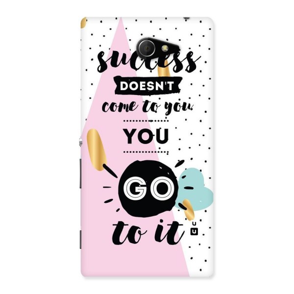 Go To Success Back Case for Sony Xperia M2