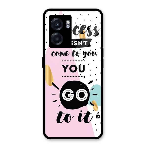 Go To Success Glass Back Case for Oppo K10 (5G)