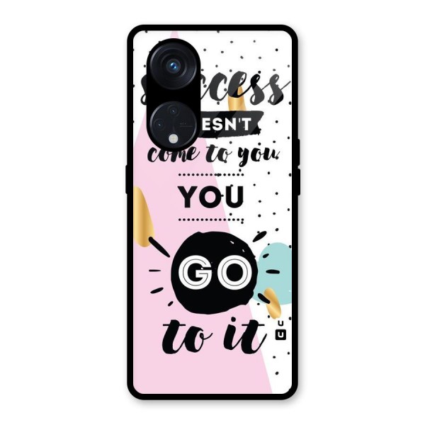 Go To Success Glass Back Case for Reno8 T 5G