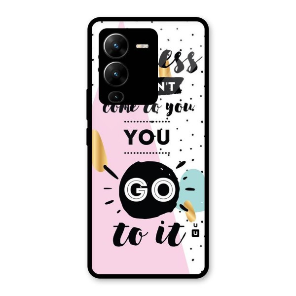 Go To Success Glass Back Case for Vivo V25 Pro