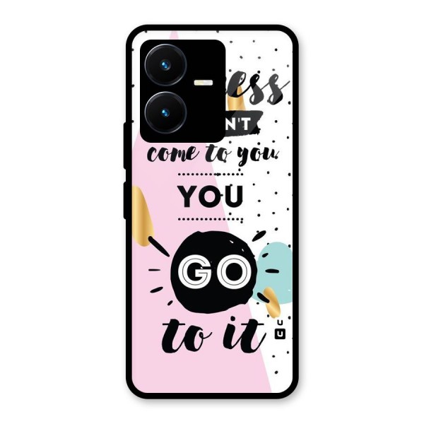 Go To Success Glass Back Case for Vivo Y22