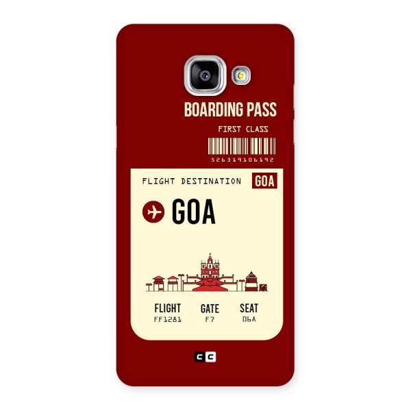 Goa Boarding Pass Back Case for Galaxy A5 2016